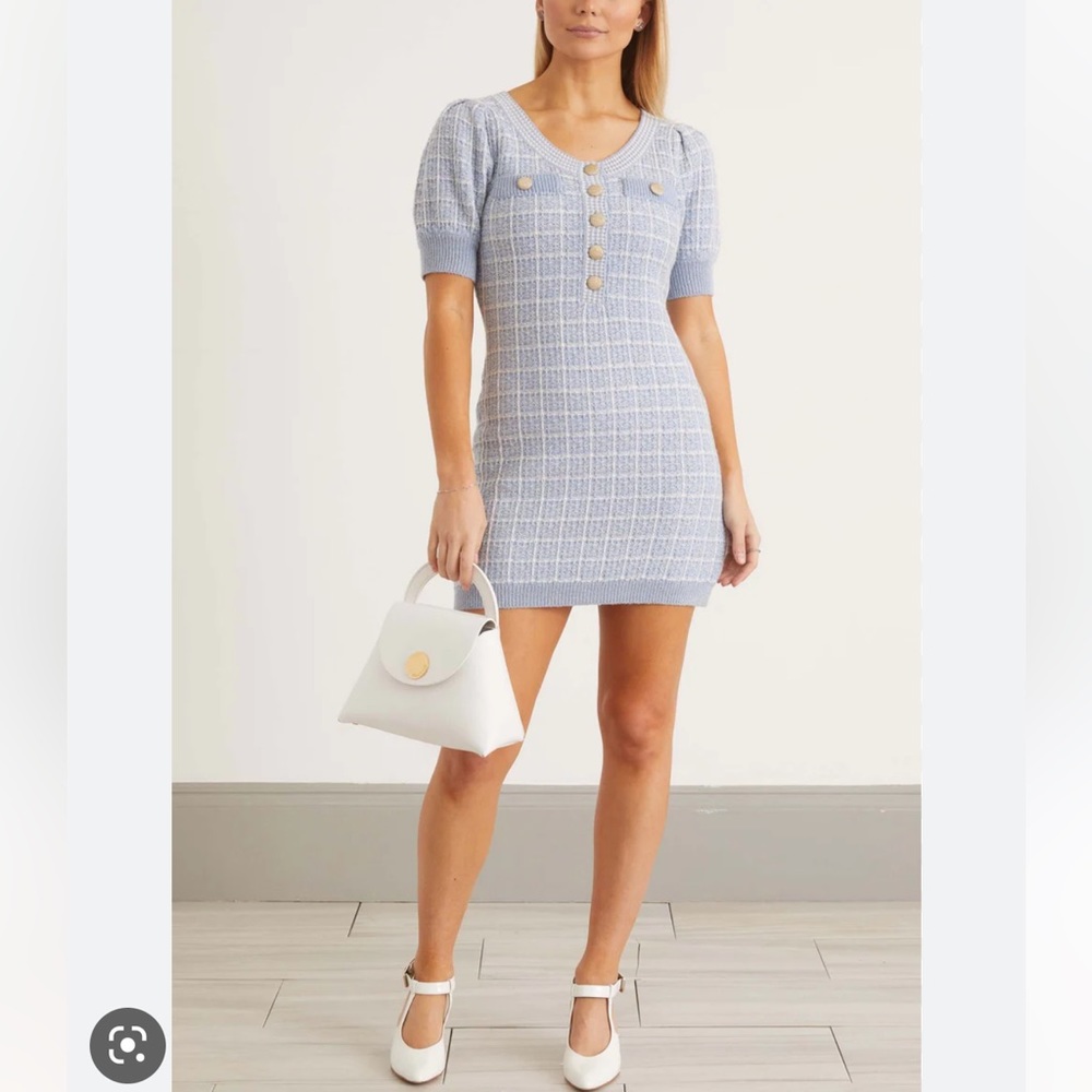 Sailor Dress in Baby Bell Blue